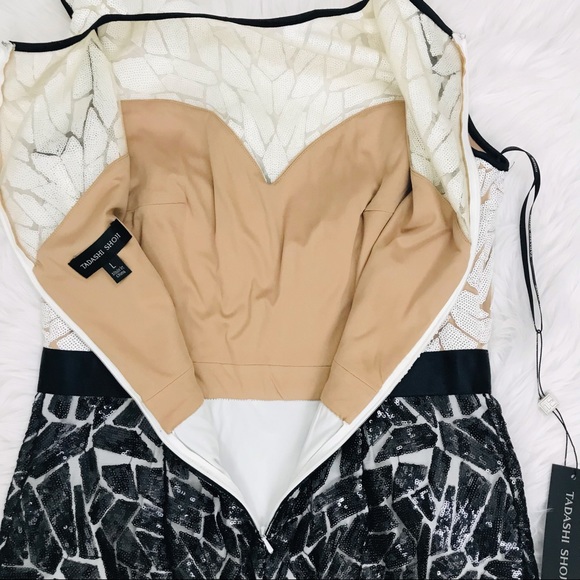 Tadashi Shoji Weber Sequin Embroidered Dress - Picture 15 of 16